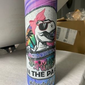 Motherhood dinosaur tumbler